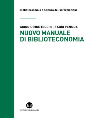 cover image of Nuovo manuale di biblioteconomia